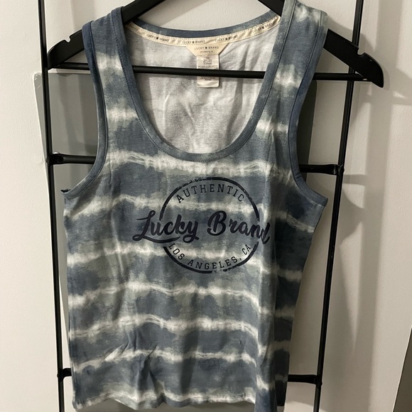 Womens Lucky Brand Tank Blue M new - Picture 6 of 6